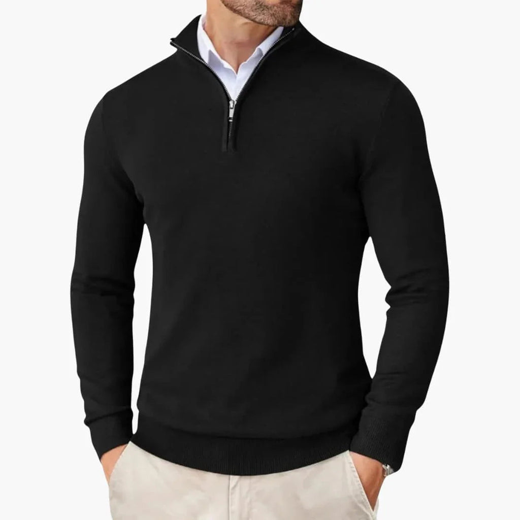 Rupert Quarter-Zip Knit Sweater - view 1