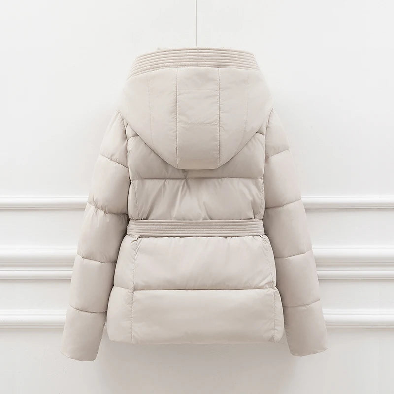 Sigrid Belted Hooded Puffer Jacket