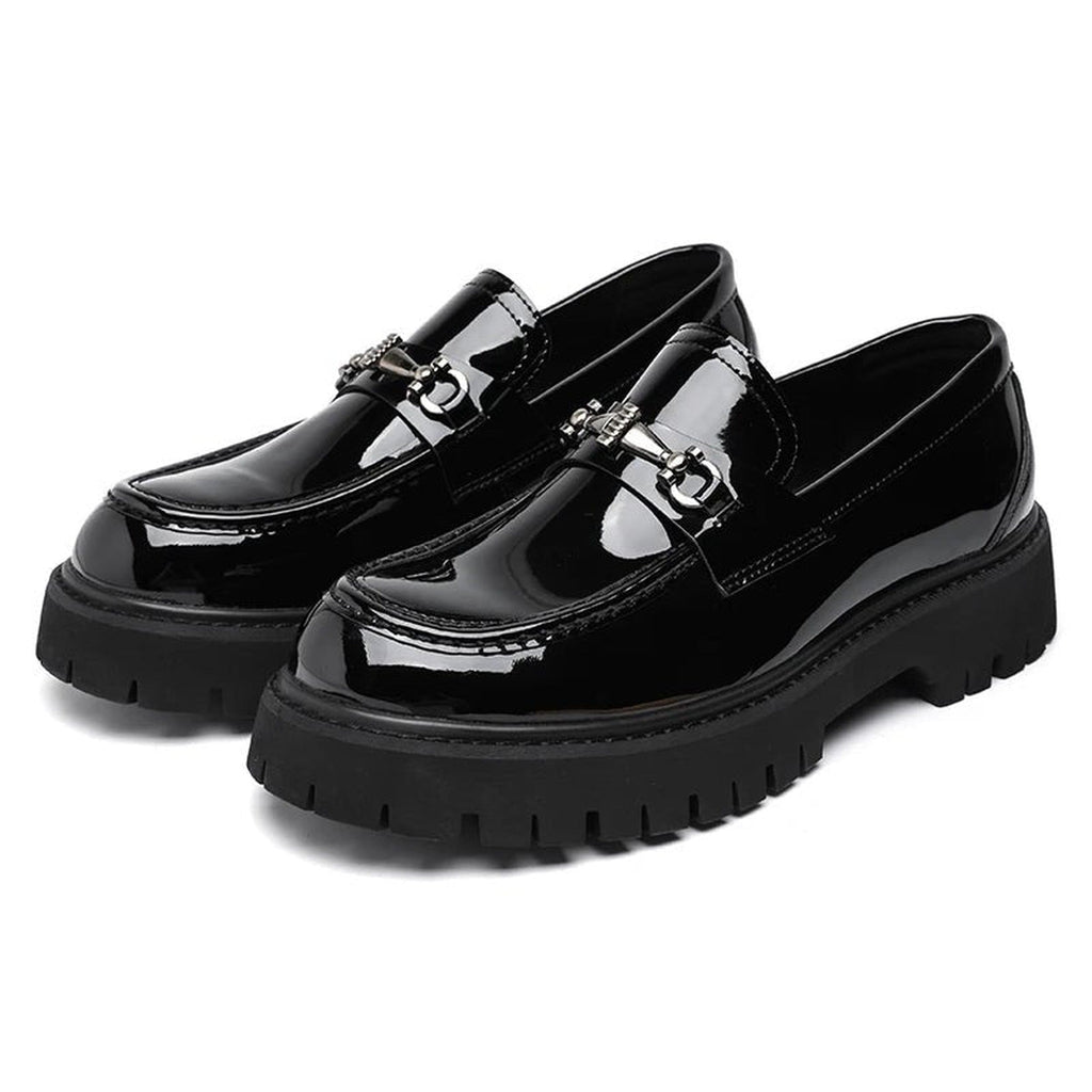 Nicholas Leather Business Loafers black – Mance Wear men's dress shoes