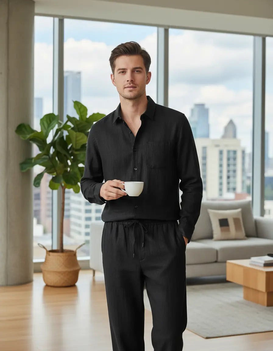 Linen Lifestyle Set – Black & Black