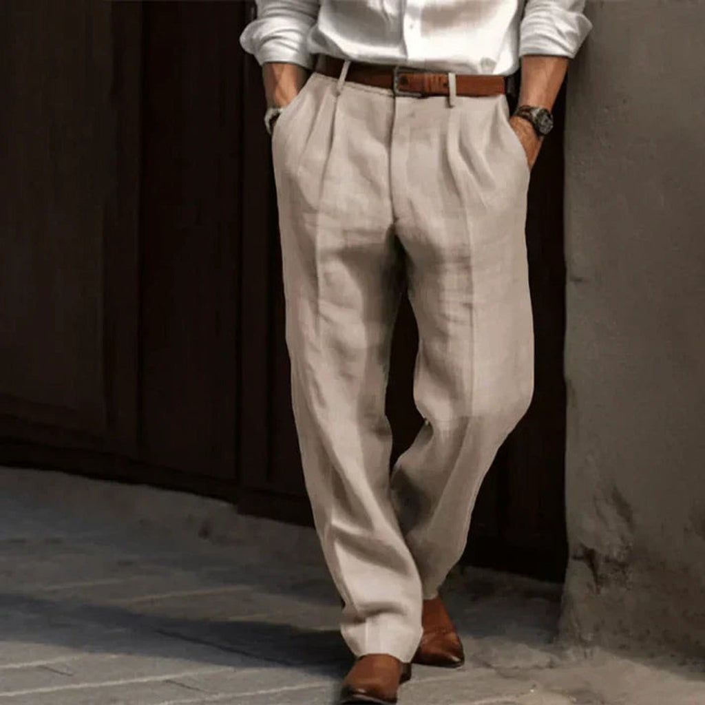 James Pleated Wide Leg Pants