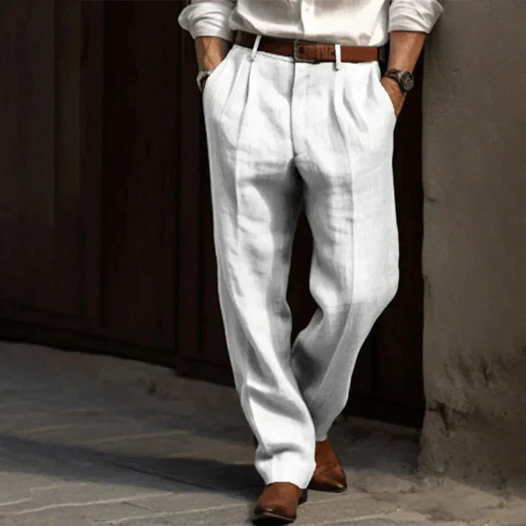 James Pleated Wide Leg Pants