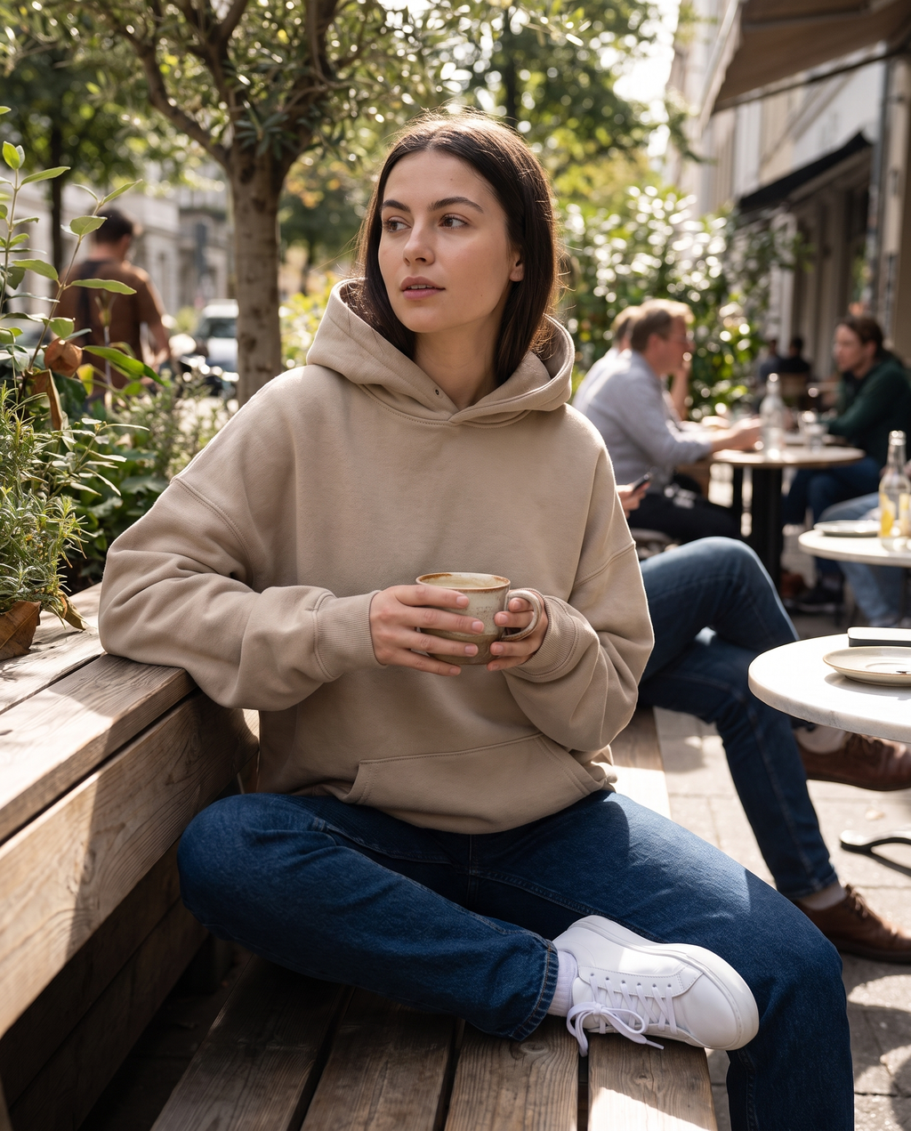 Quinn Pullover Hooded Sweatshirt, women's everyday hoodie by Mance Wear