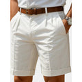 Rory Pleated Summer Shorts ivory – Mance Wear men's shorts