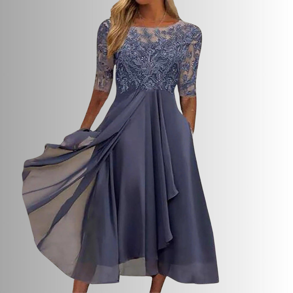 Selina Elegant Lace Maxi Dress