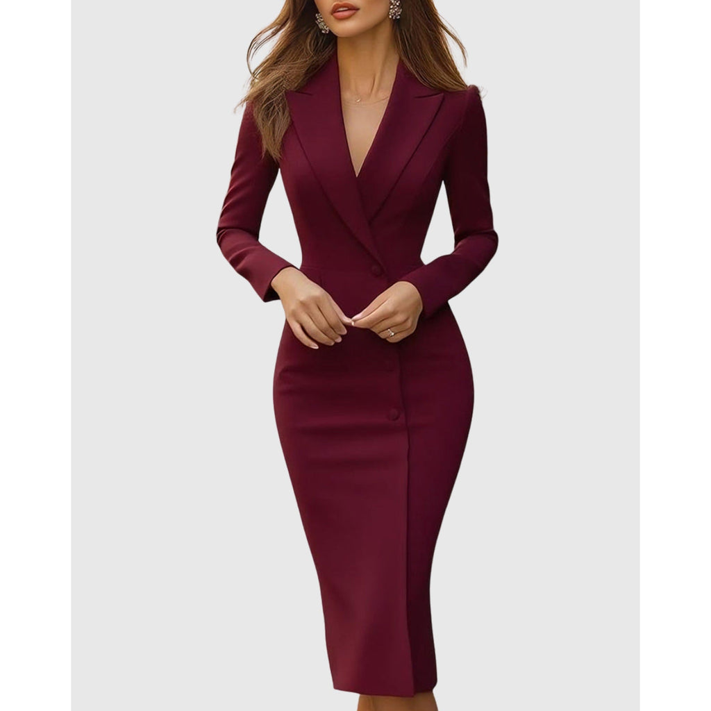 Dora | Elegant Tailored Midi Dress