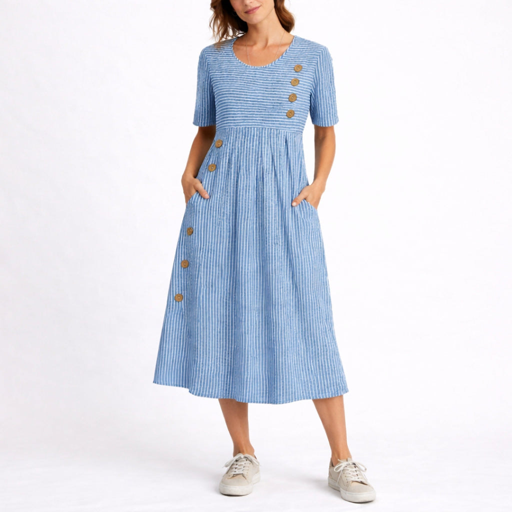 Sienna | Striped Midi Dress