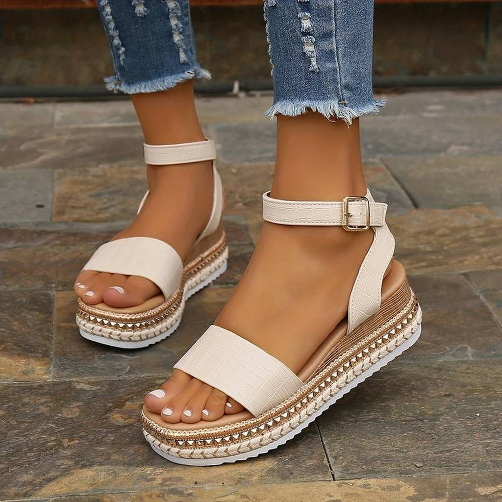 Emma Platform Ankle-Strap Sandals