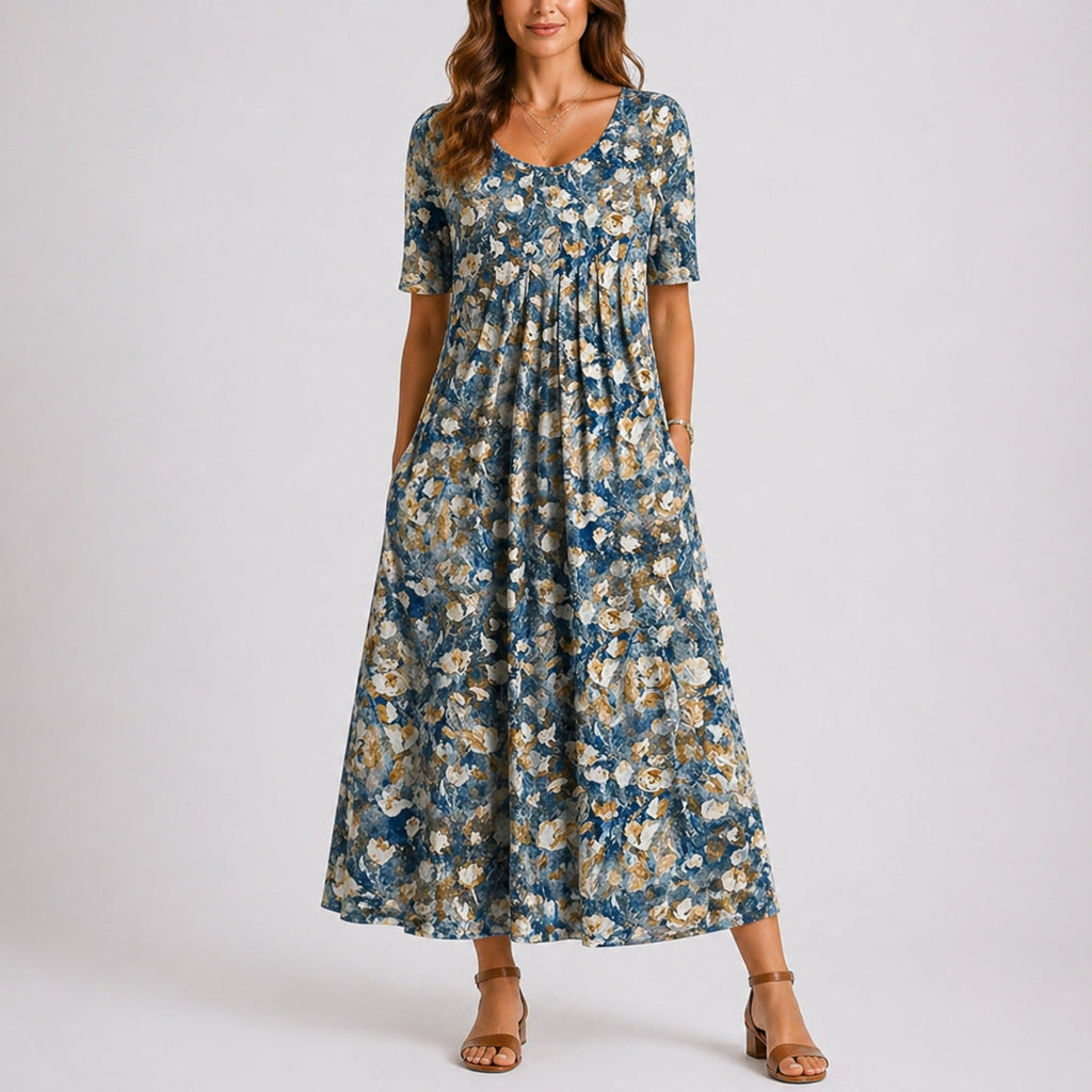 Rosa | Women’s Casual Floral Midi Dress