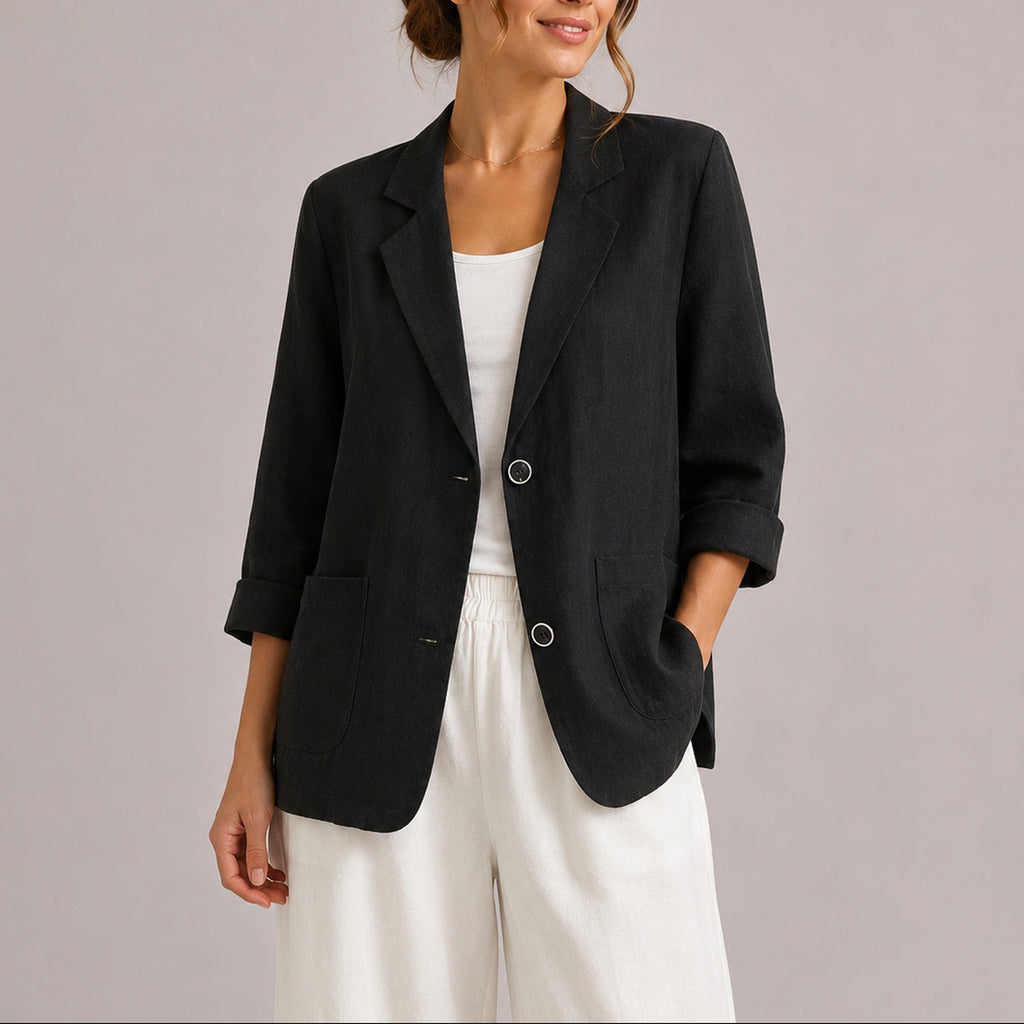 Faye Lightweight Linen Blazer