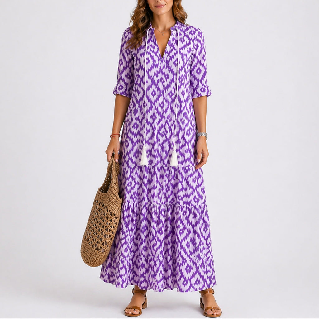 Talia | Women’s Summer Floral Midi Dress