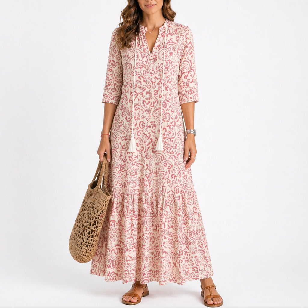 Talia | Women’s Summer Floral Midi Dress
