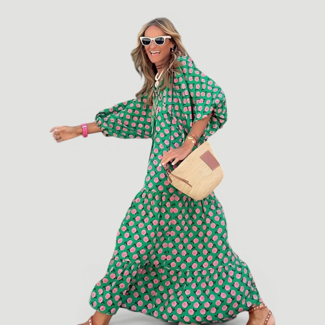 Kiera | Women’s Comfortable Tiered Elegant Maxi Dress