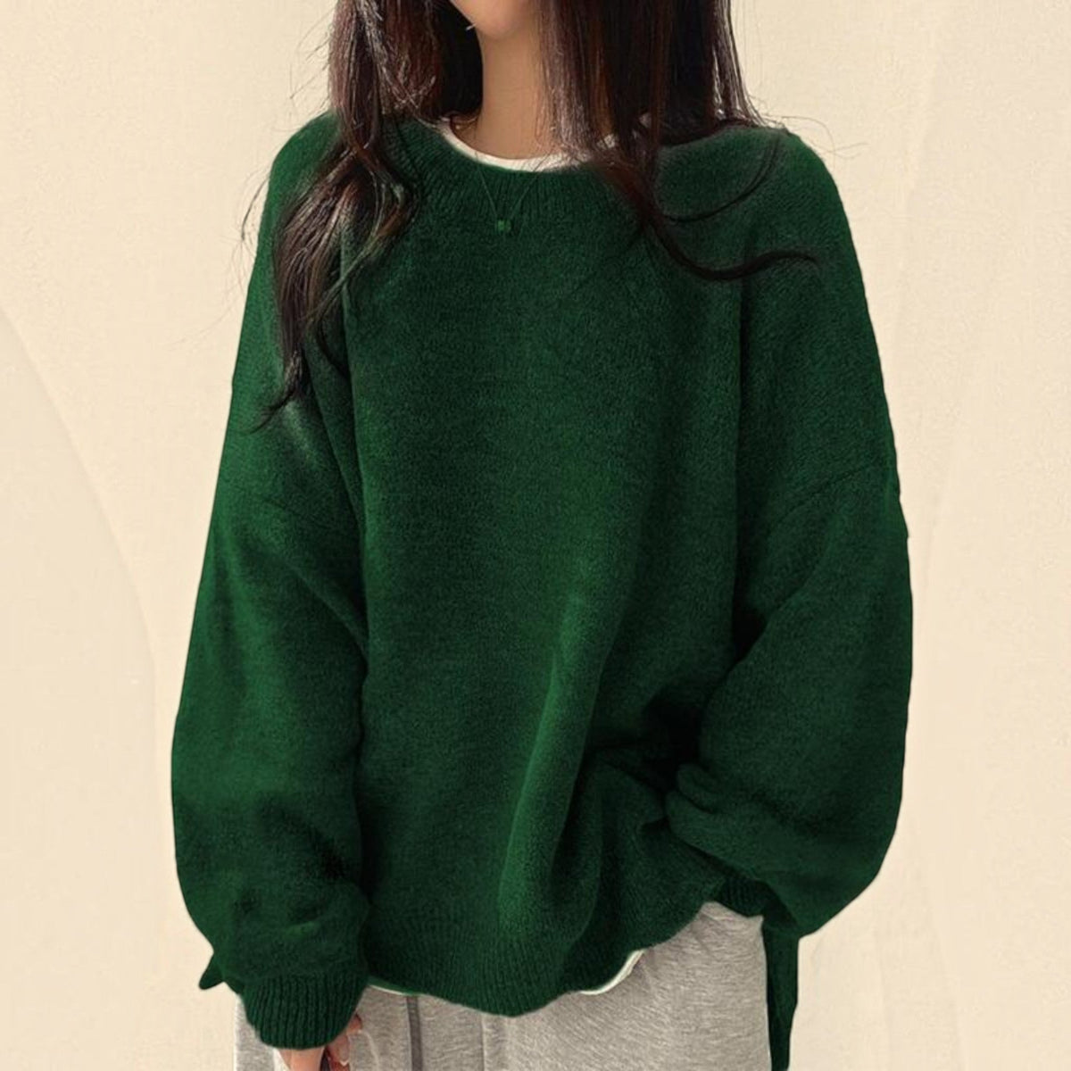 Thea Relaxed Fit Crewneck Sweater
